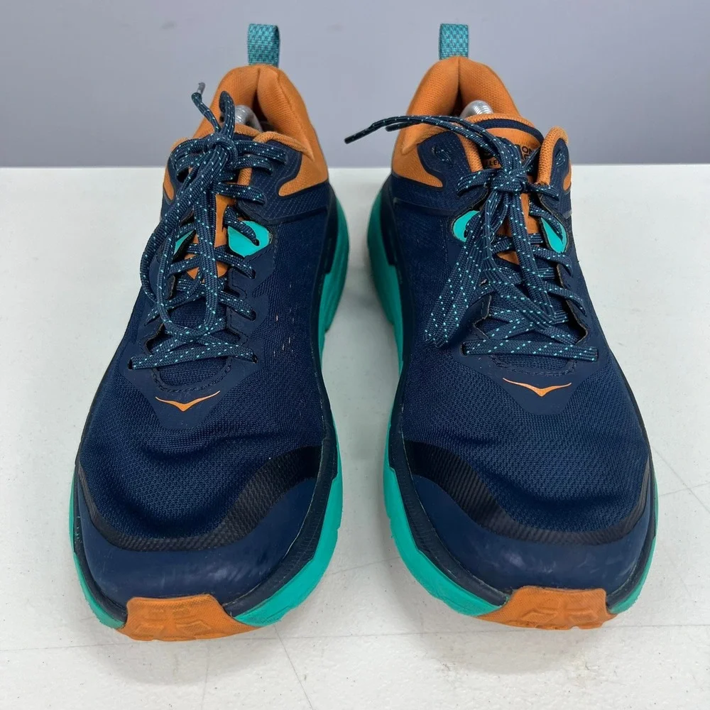 Hoka One One Challenger ATR 6 Mens 11 Running Shoes Blue Orange 1106510 OSAT